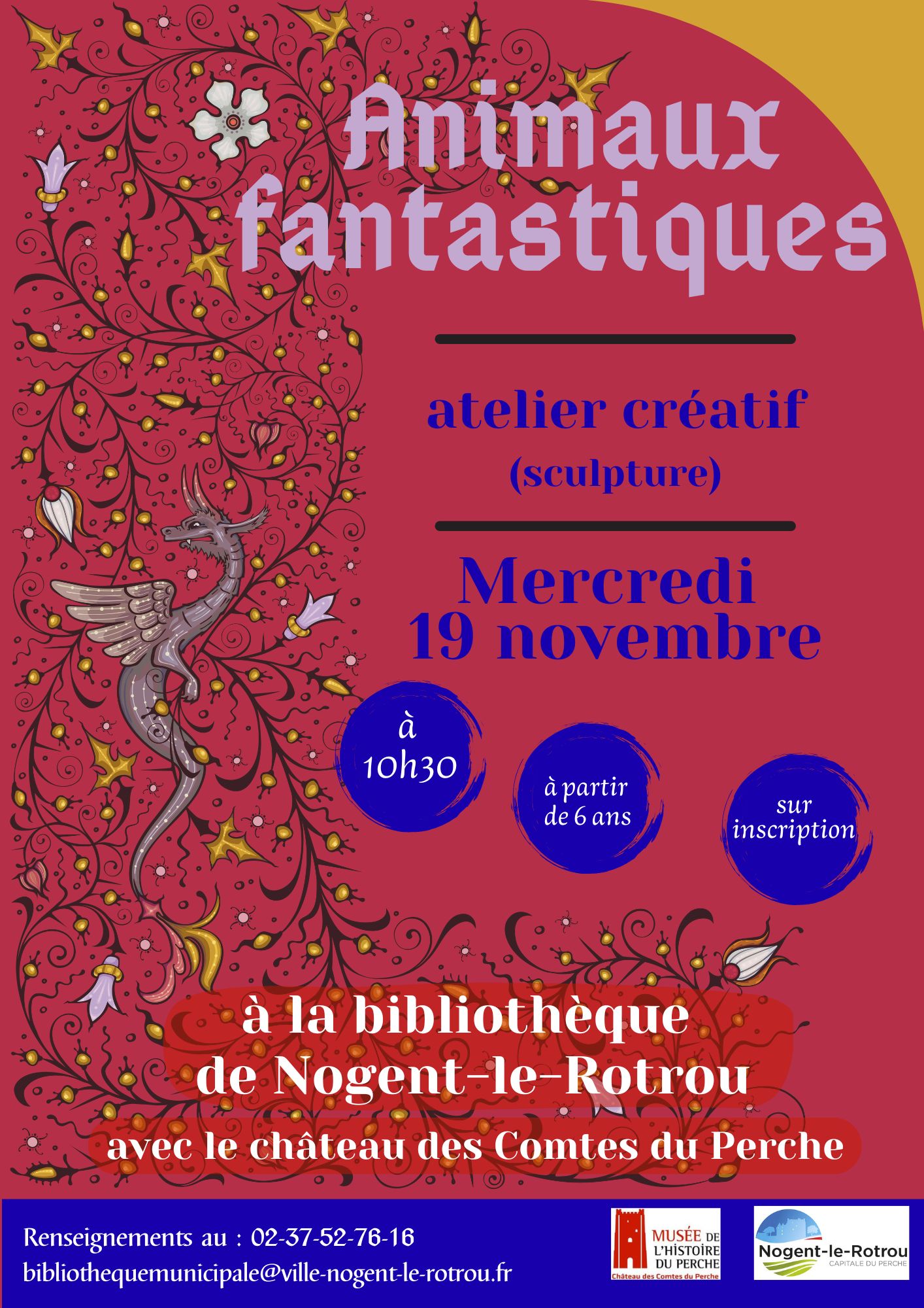 Atelier animaux fantastiques